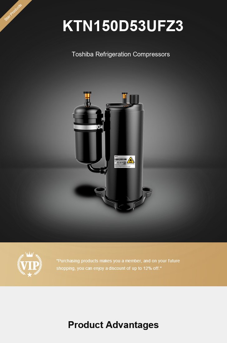 Toshiba Compressor KTN150D53UFZ3, technical parameters pdf, structure diagram